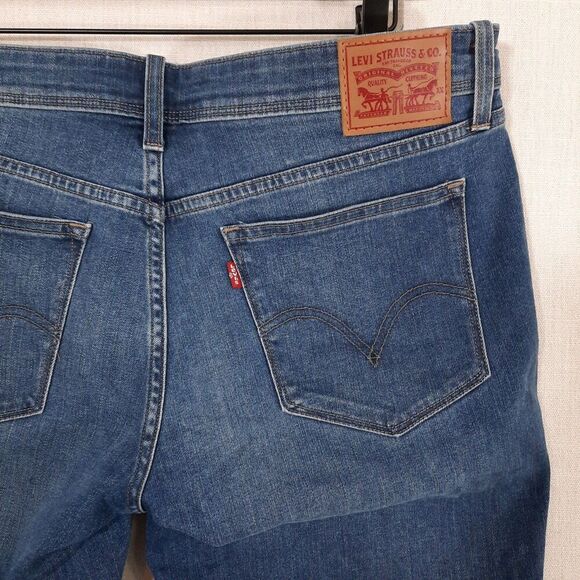 Levi’s Boyfriend Jeans Size W31 X L26 Hypersoft Mid Rise Tapered Leg Medium Wash - Picture 6 of 15